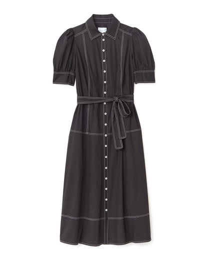 Francesca Midi Dress - Noir