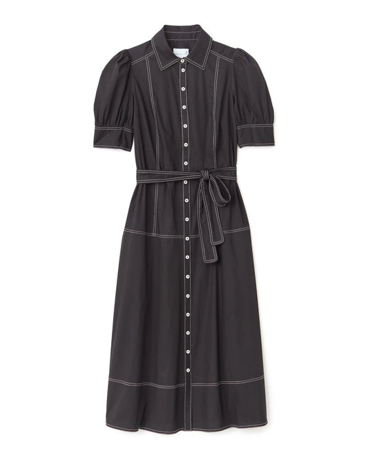 Francesca Midi Dress - Noir