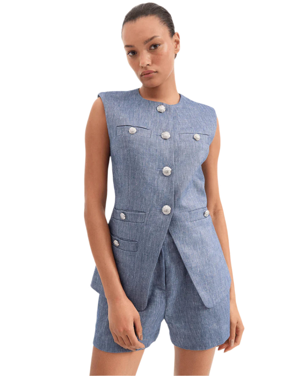 Tamara Linen Vest