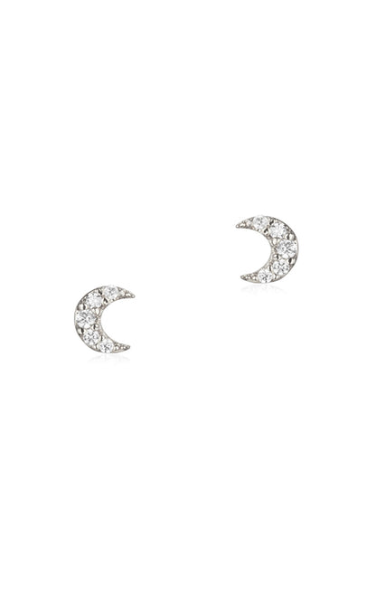 Mini Moon Post Earring