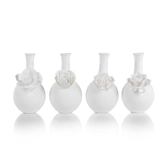 Cameo Long Neck Porcelain Bud Vase