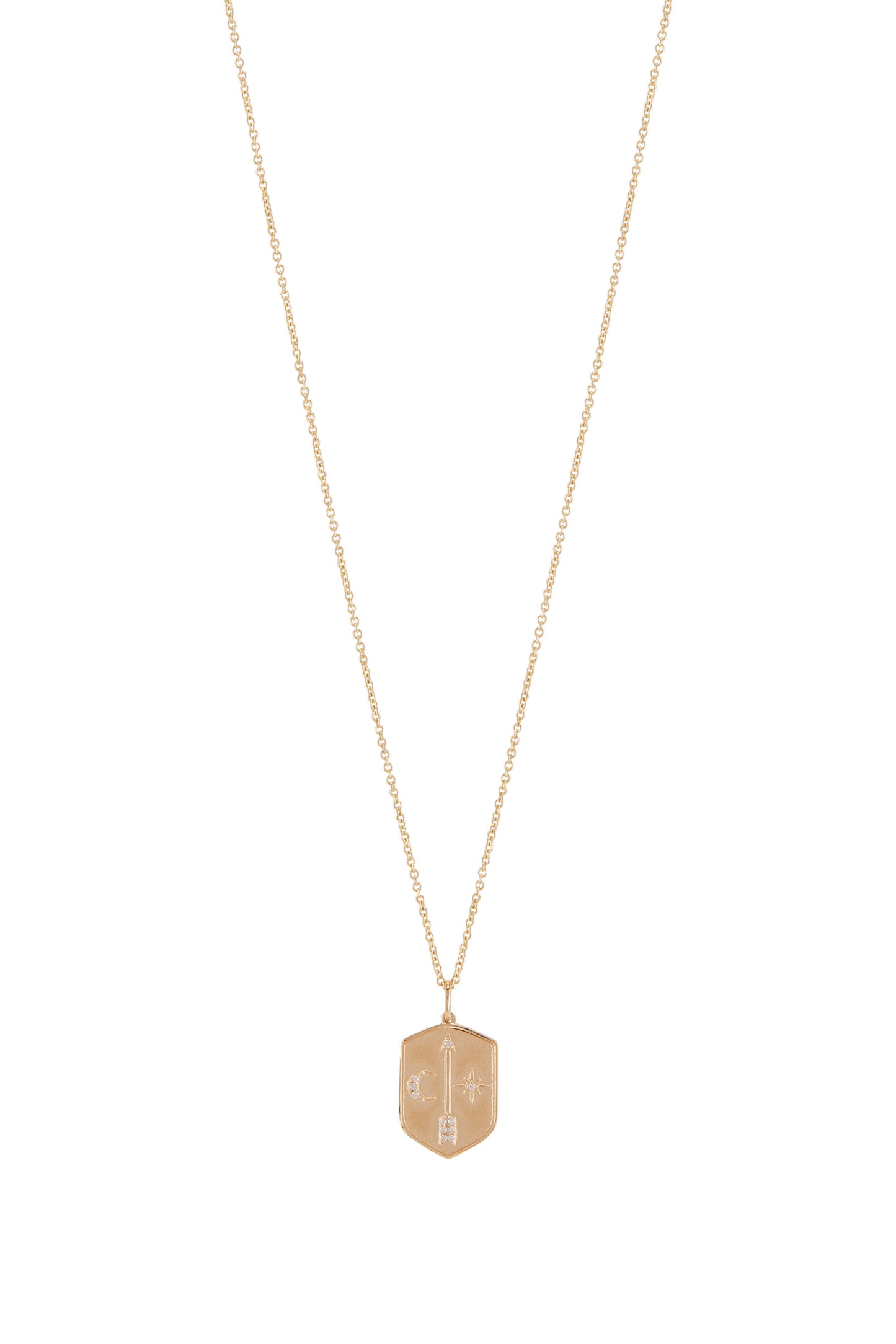Celestial Crest Charm Necklace
