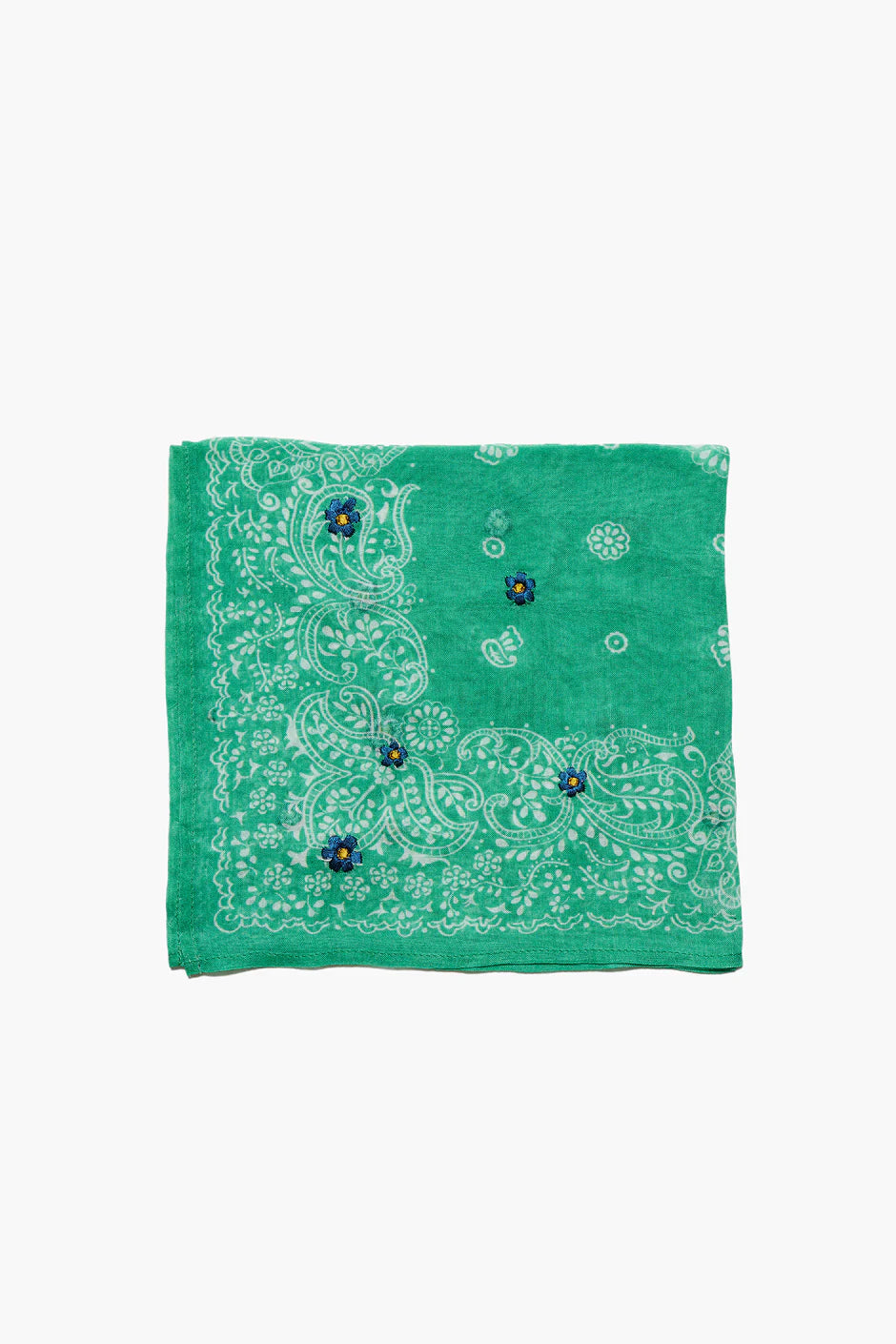 Daisy Embroidered Gauze Neckerchief