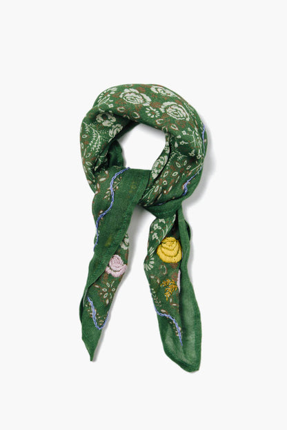 Embroidered Floral Bandana