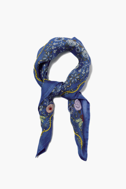 Embroidered Floral Bandana