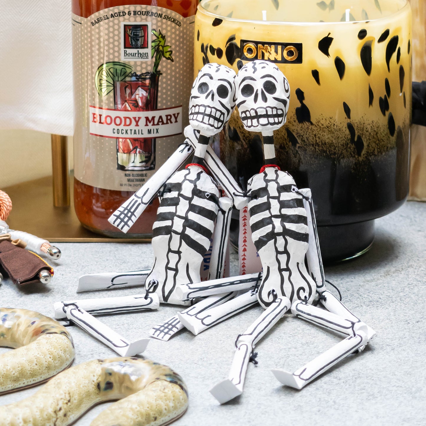 Hanging Maché Paper Skeleton