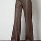 Vegan Leather Wide Leg Pant