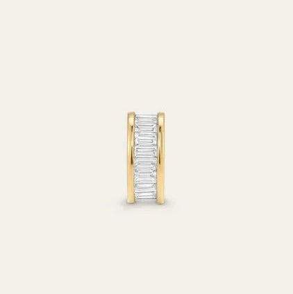 Diamond Channel-Set Baguette Big Bead - Lab Grown