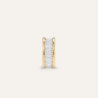 Diamond Channel-Set Baguette Big Bead - Lab Grown