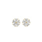 Diamond Flower Stud Earrings