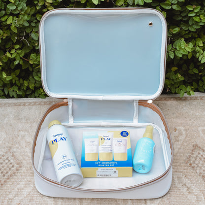 Claire Jumbo Makeup Bag - Miami | Ultramarine