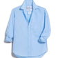 Eileen Relaxed Button Up | Textured Blue