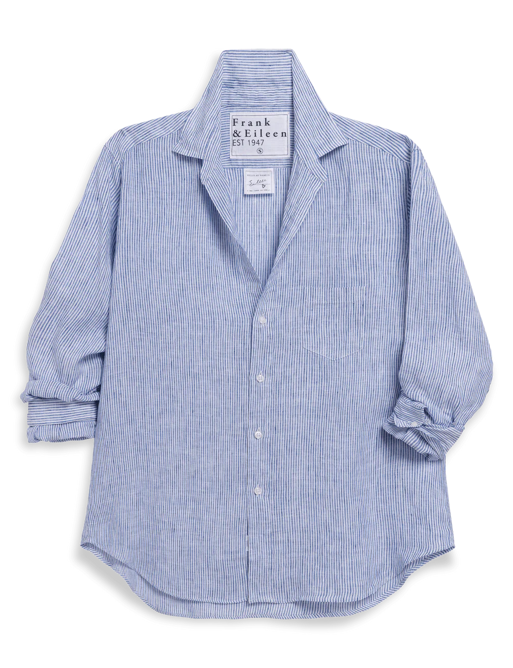 Eileen Relaxed Button-Up | Thin Stripe
