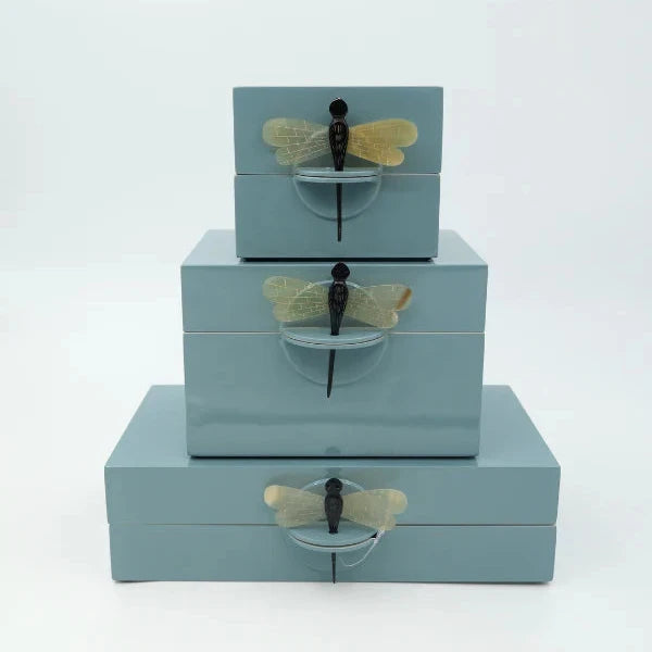 Lacquer Dragonfly Box - Medium