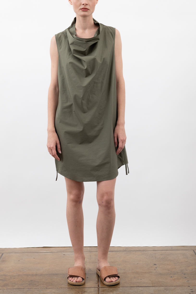 Organic Cotton Bias Drape Neck Shell Tunic