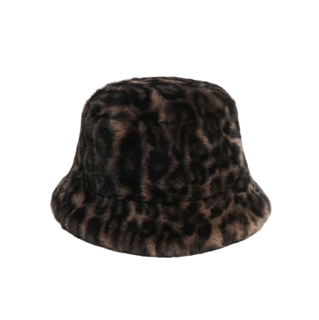 Amara Bucket Hat - Dark Leopard