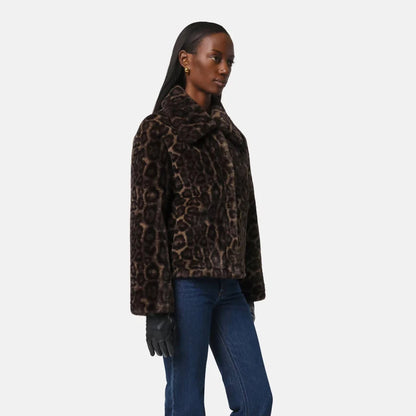 Elis Coat - Dark Leopard