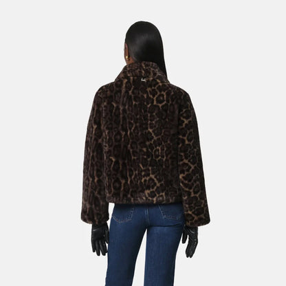 Elis Coat - Dark Leopard