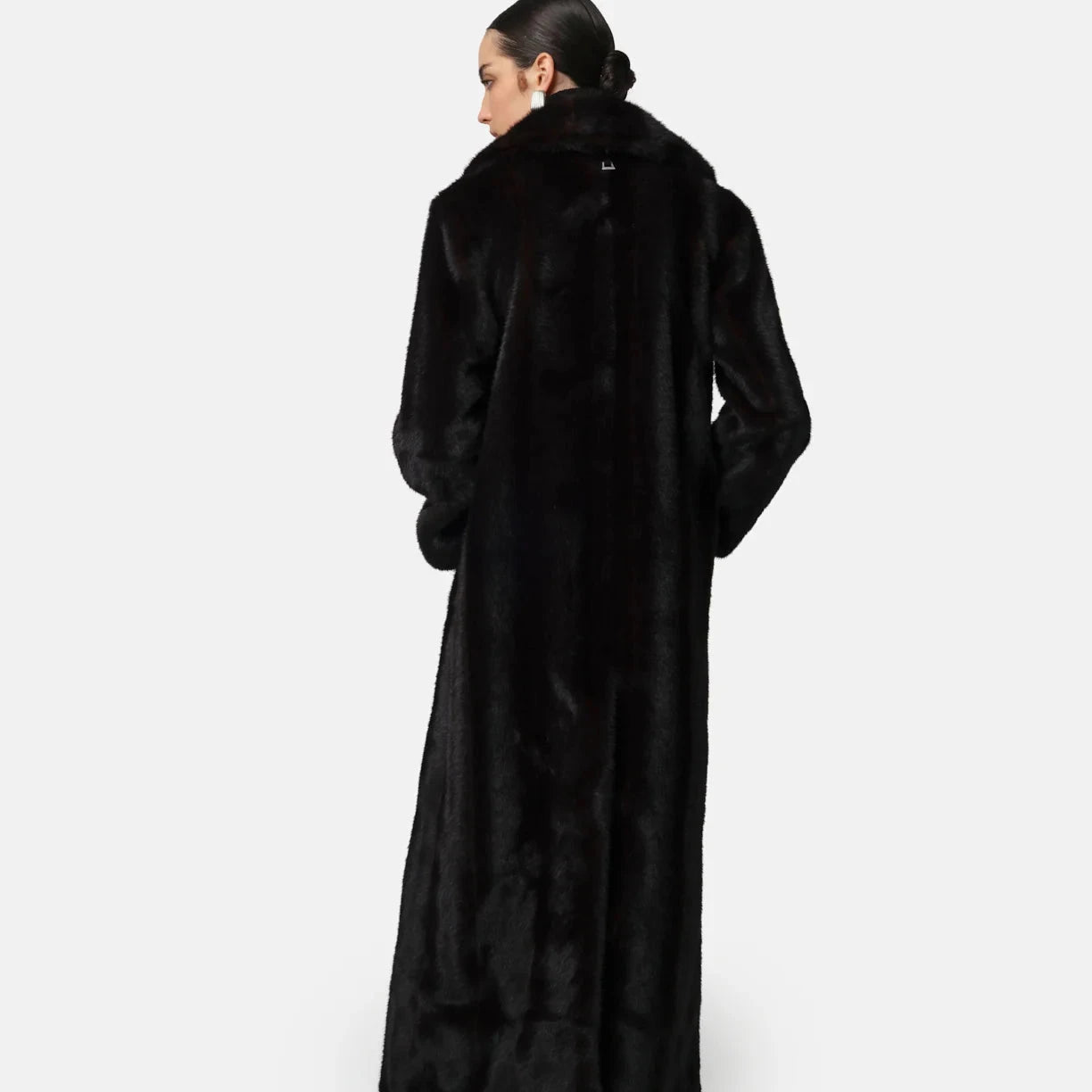 Gabrielle Shaved Mink Maxi Coat