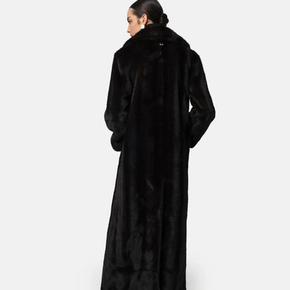 Gabrielle Shaved Mink Maxi Coat