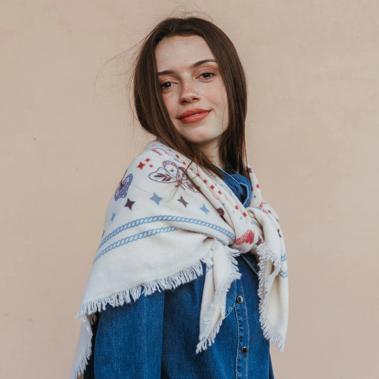 Cosmic Rodeo Cashmere Sweater Wrap
