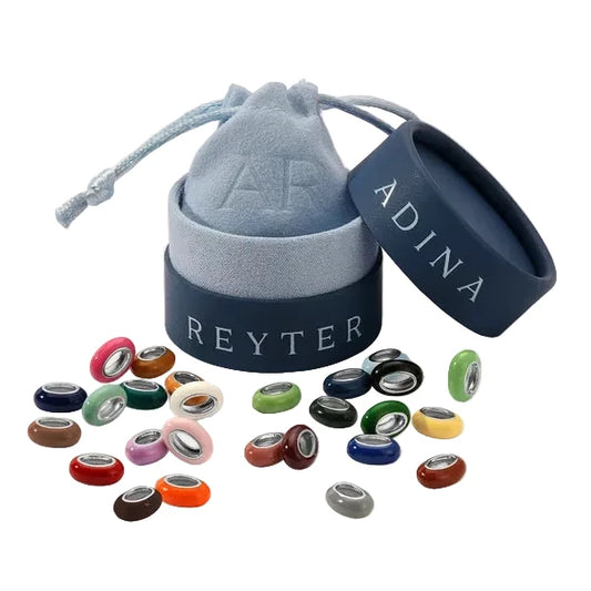 Wide Enamel Bead