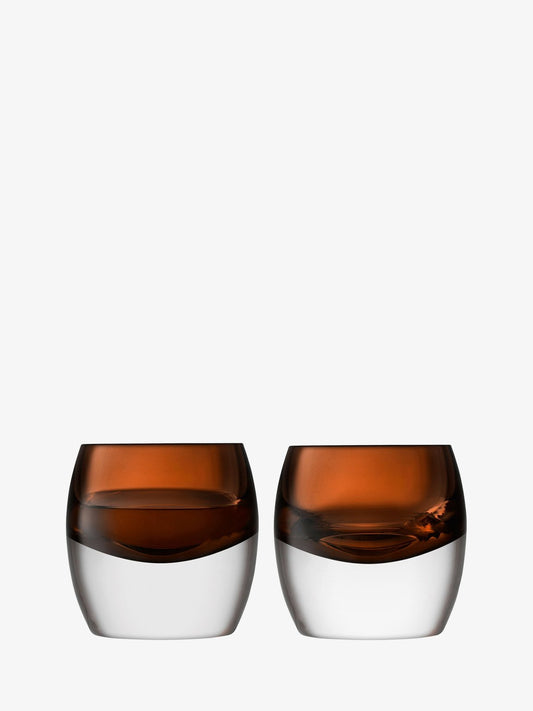 Whiskey Club Tumbler - Peat Brown  - Set of 2