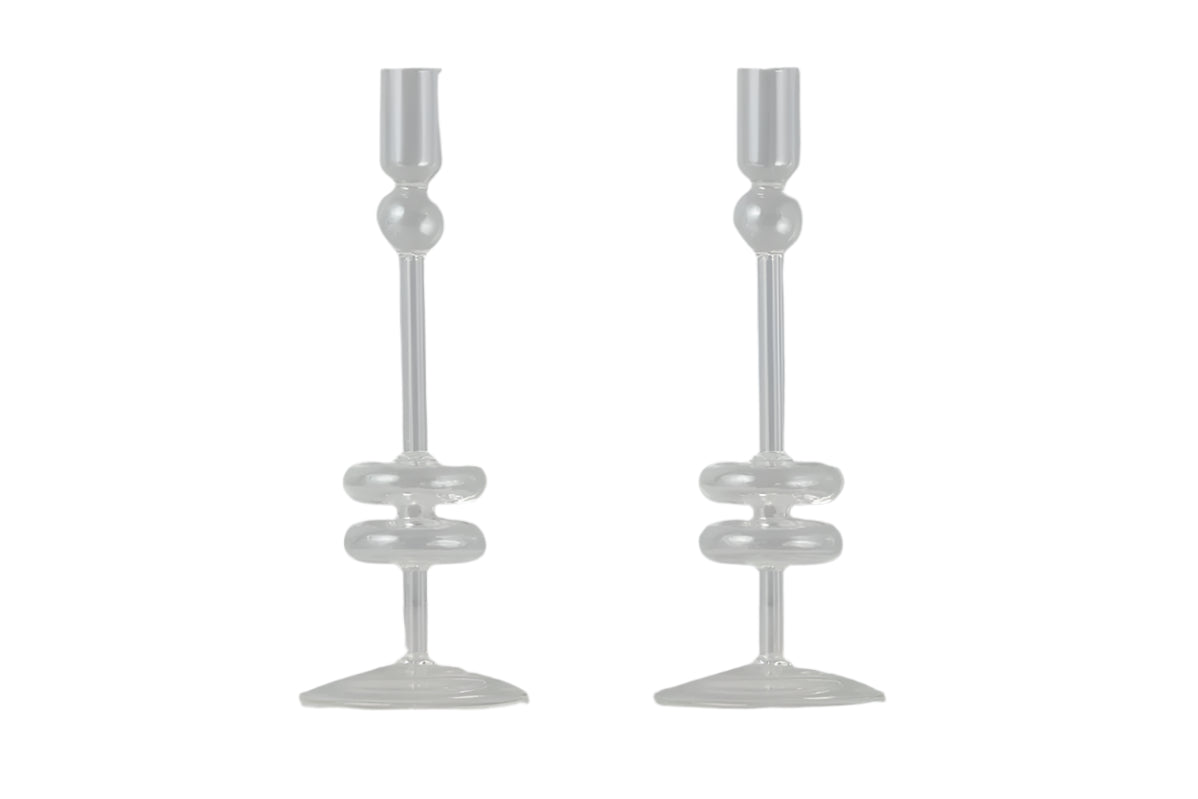 Glass Candlestick - Medium