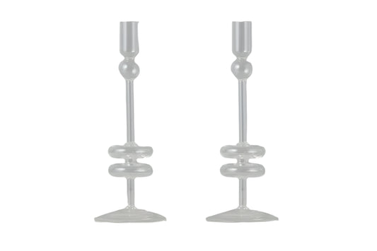 Glass Candlestick - Medium