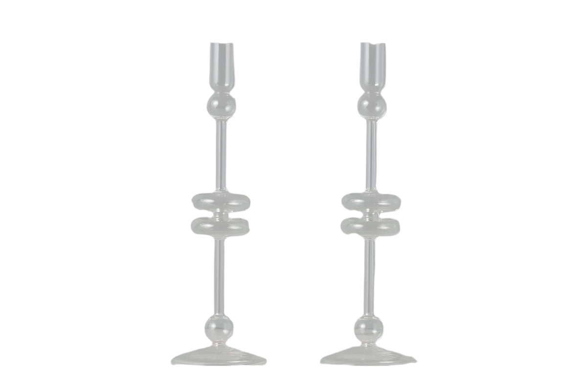 Glass Candlestick - Large
