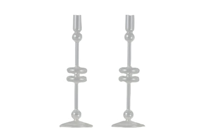 Glass Candlestick - Large