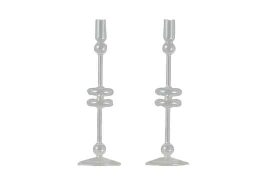 Glass Candlestick - Large