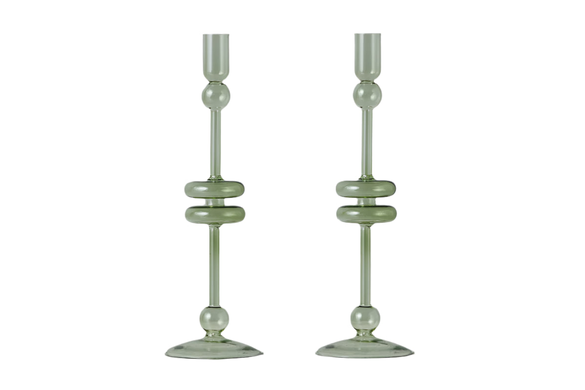 Glass Candlestick - Large