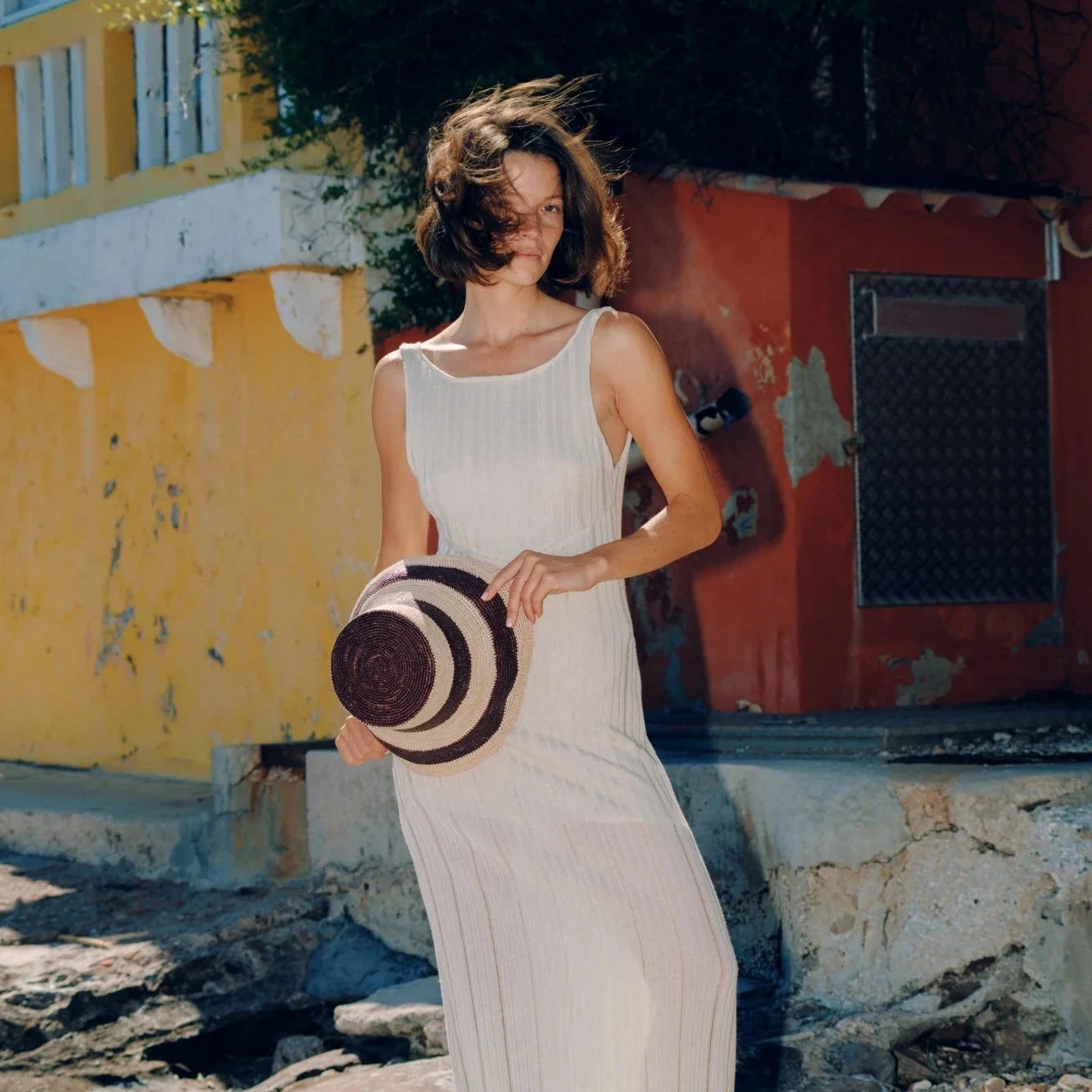 Gina XL - Stripe Beige Chocolate