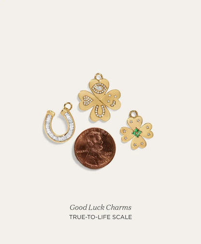 Diamond Clover Charm