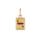 Groovy Diamond Card Hinged Charm
