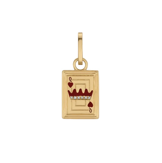 Groovy Diamond Card Hinged Charm