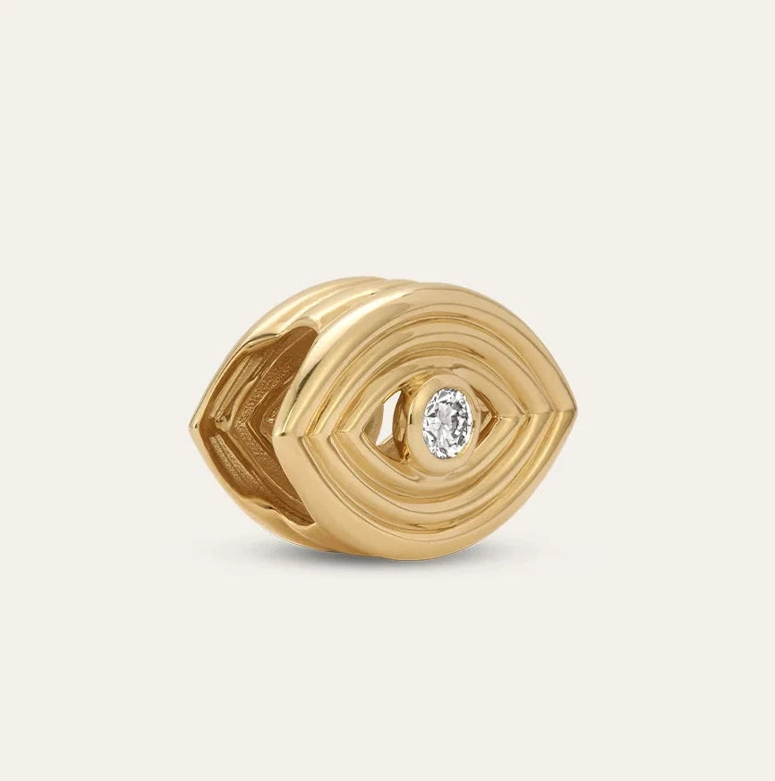 Groovy Diamond Evil Eye Big Bead