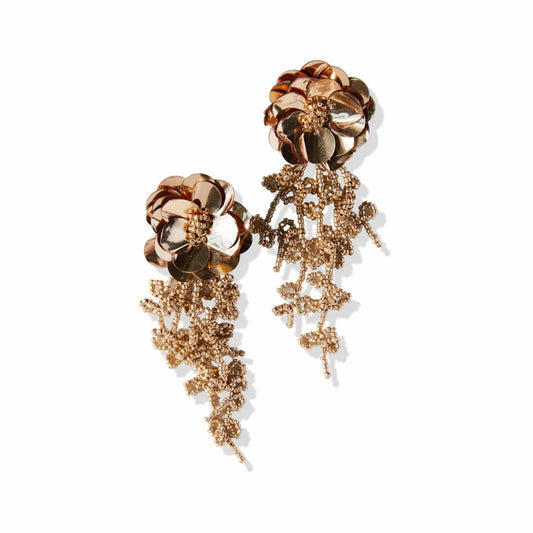 Tendril Flower Post Earring