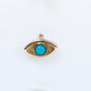14k Turquoise Eye Single Stud