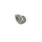 14k Illusion Tear Single Stud