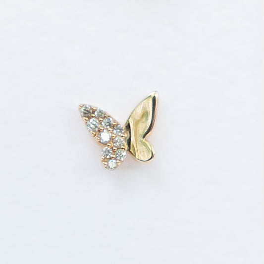 14k Split Butterfly Single Stud