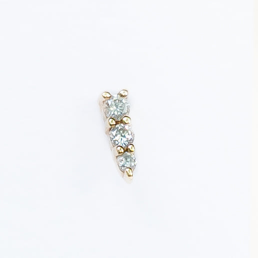 14k Dagger Single Stud