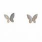 14k MOP Split Butterfly Studs
