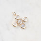 14k Moonstone Pinwheel Pendant