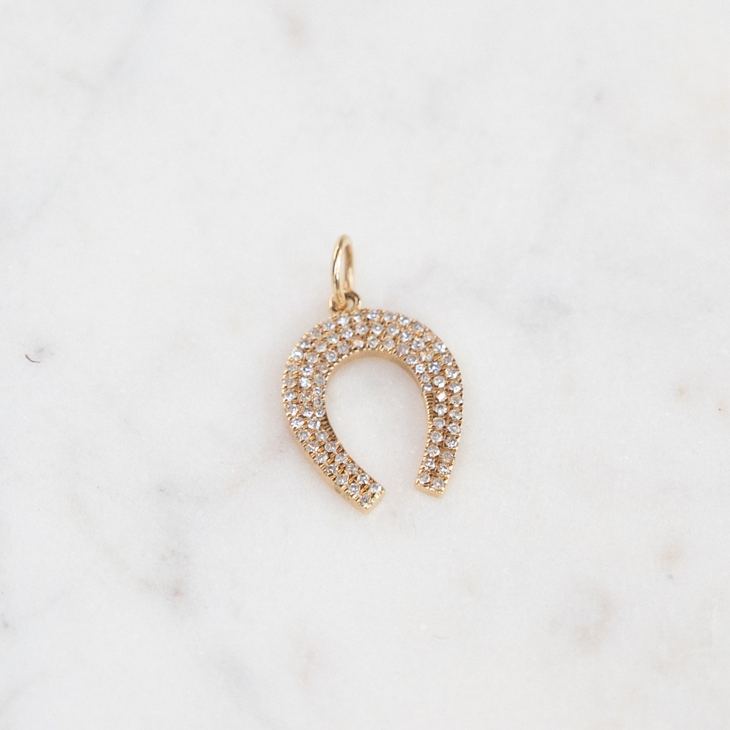 14k Horseshoe Pendant