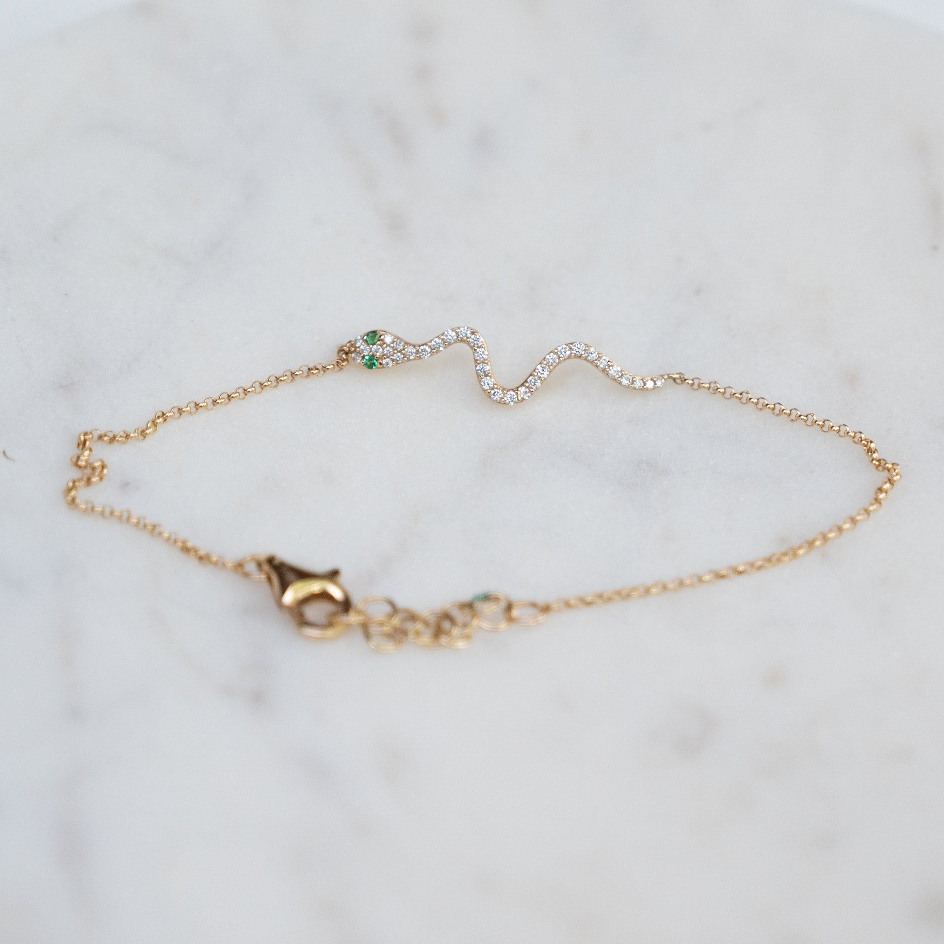 14k Snake Chain Bracelet