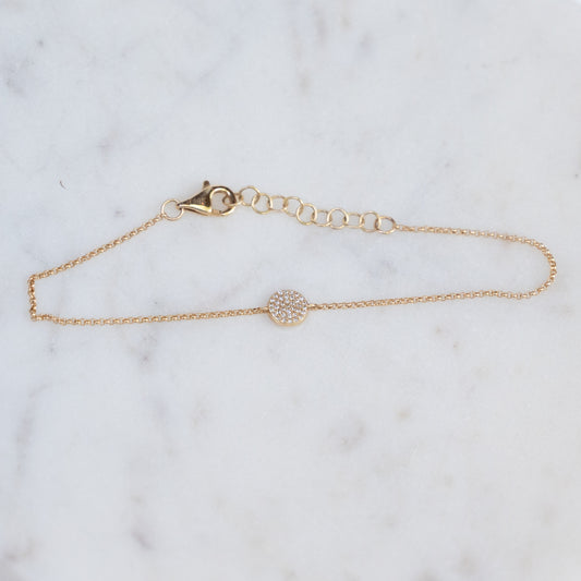 14k Circle Chain Bracelet