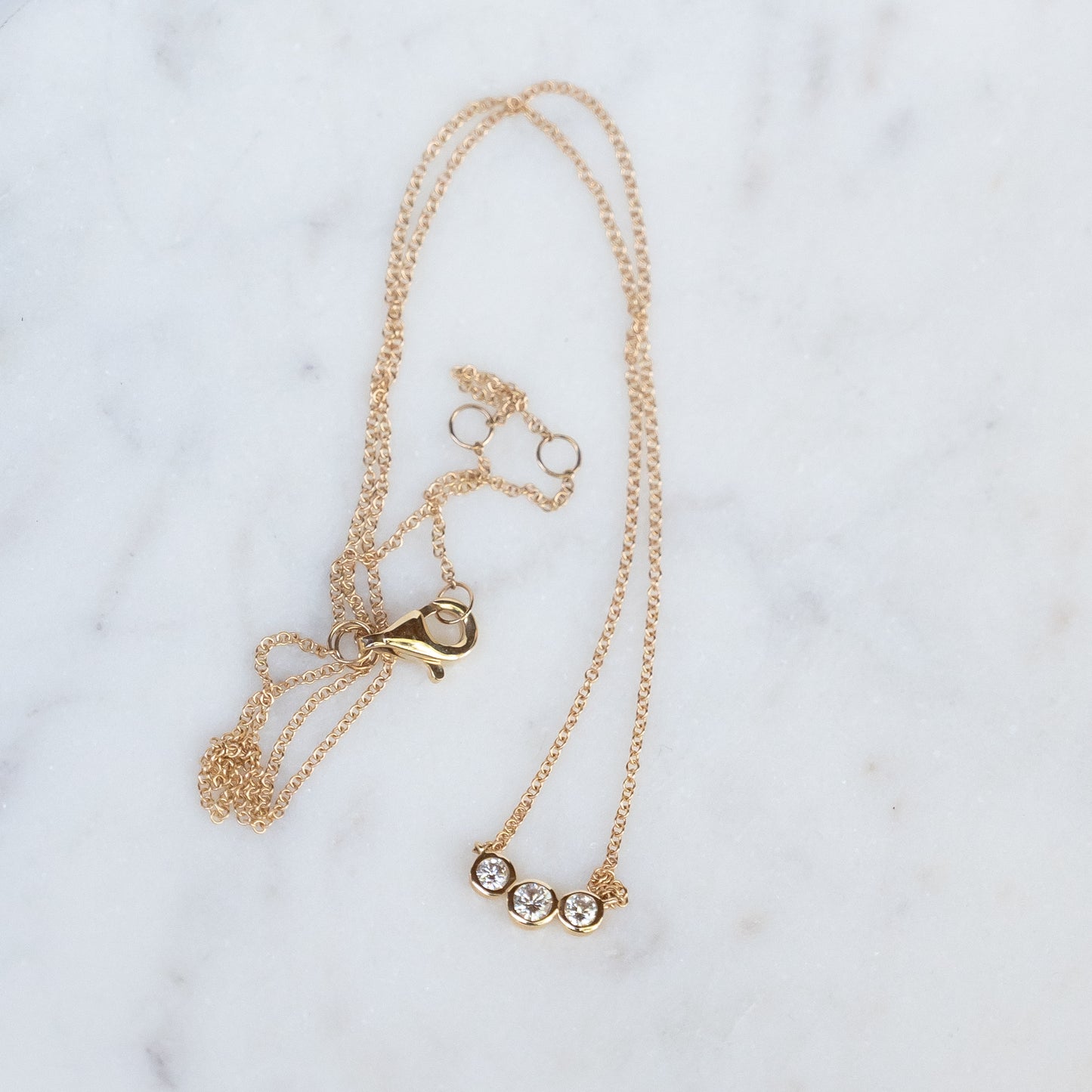 14k Past Present Future Necklace