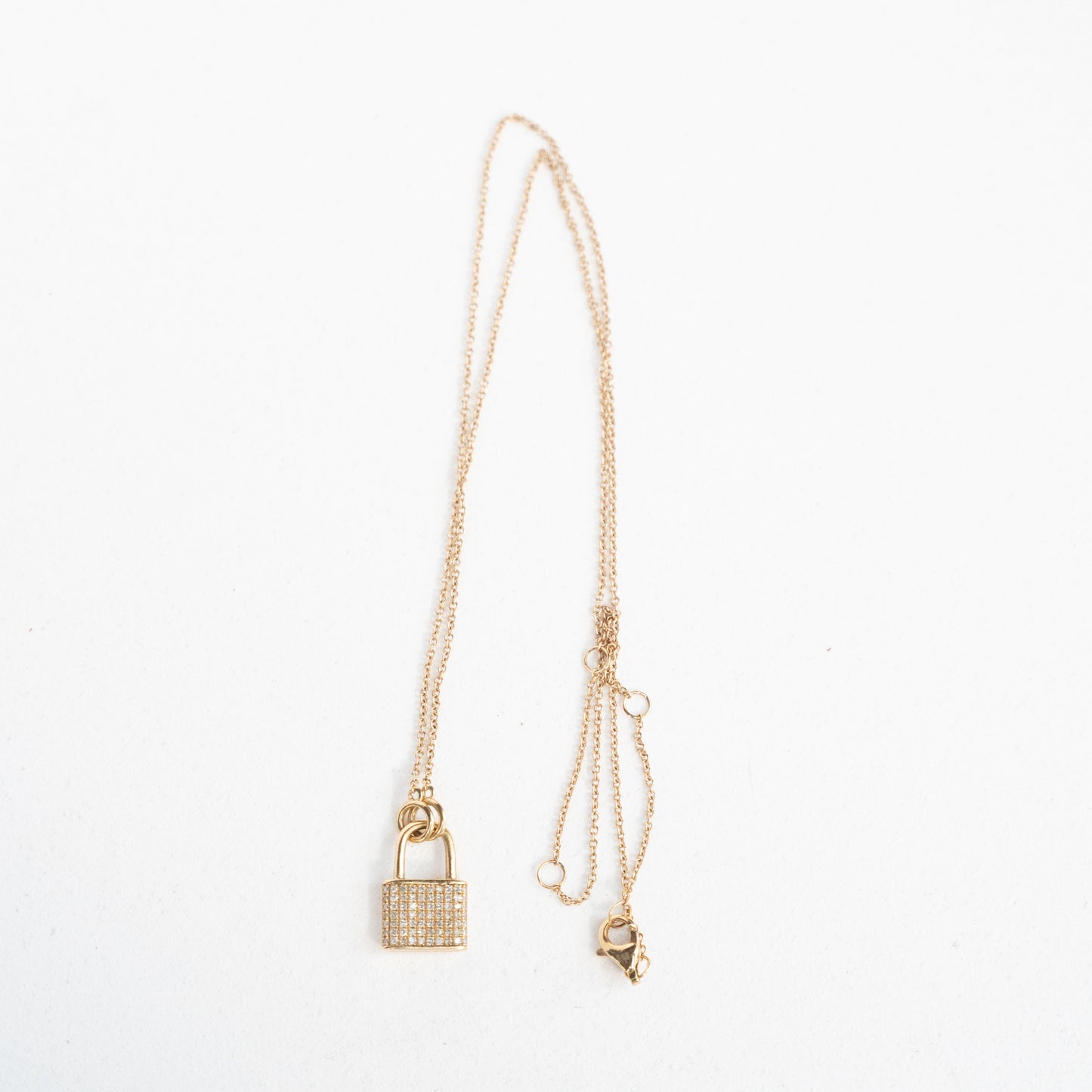 14k Lock Necklace